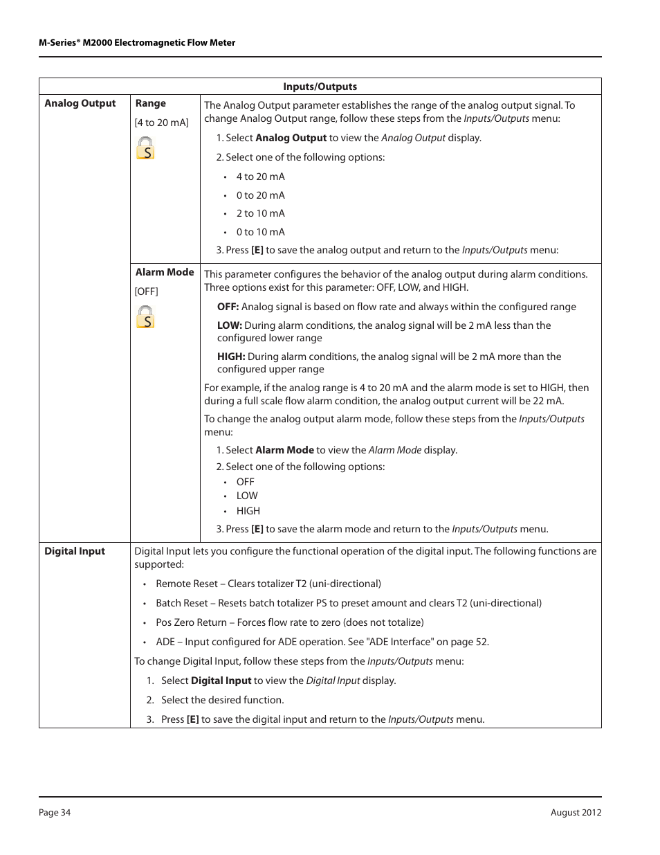 Badger Meter M-Series M2000 User Manual | Page 34 / 60