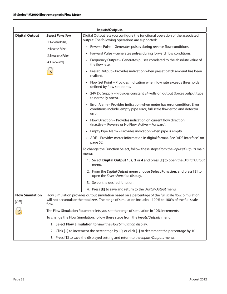 Badger Meter M-Series M2000 User Manual | Page 38 / 60