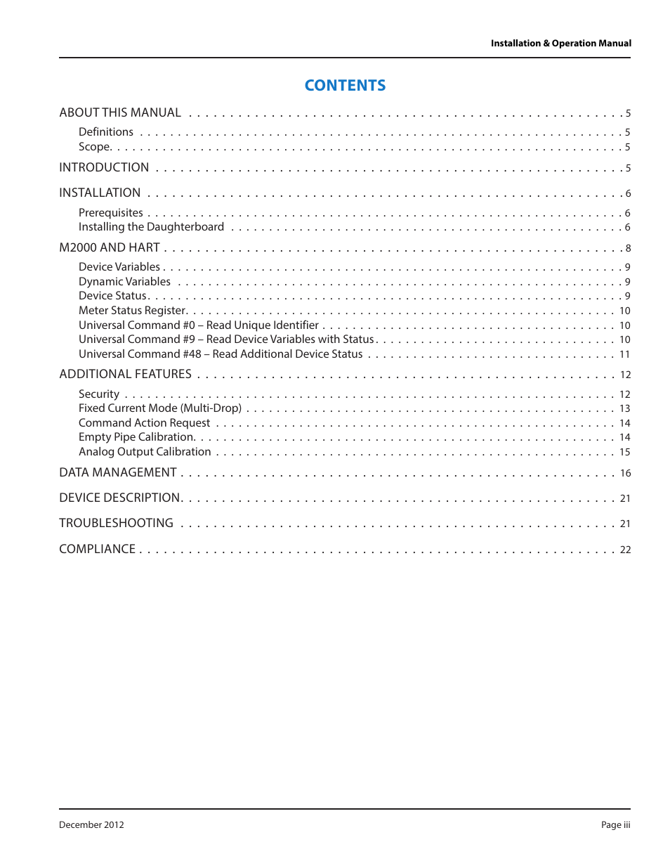 Badger Meter M-Series M2000 User Manual | Page 3 / 24