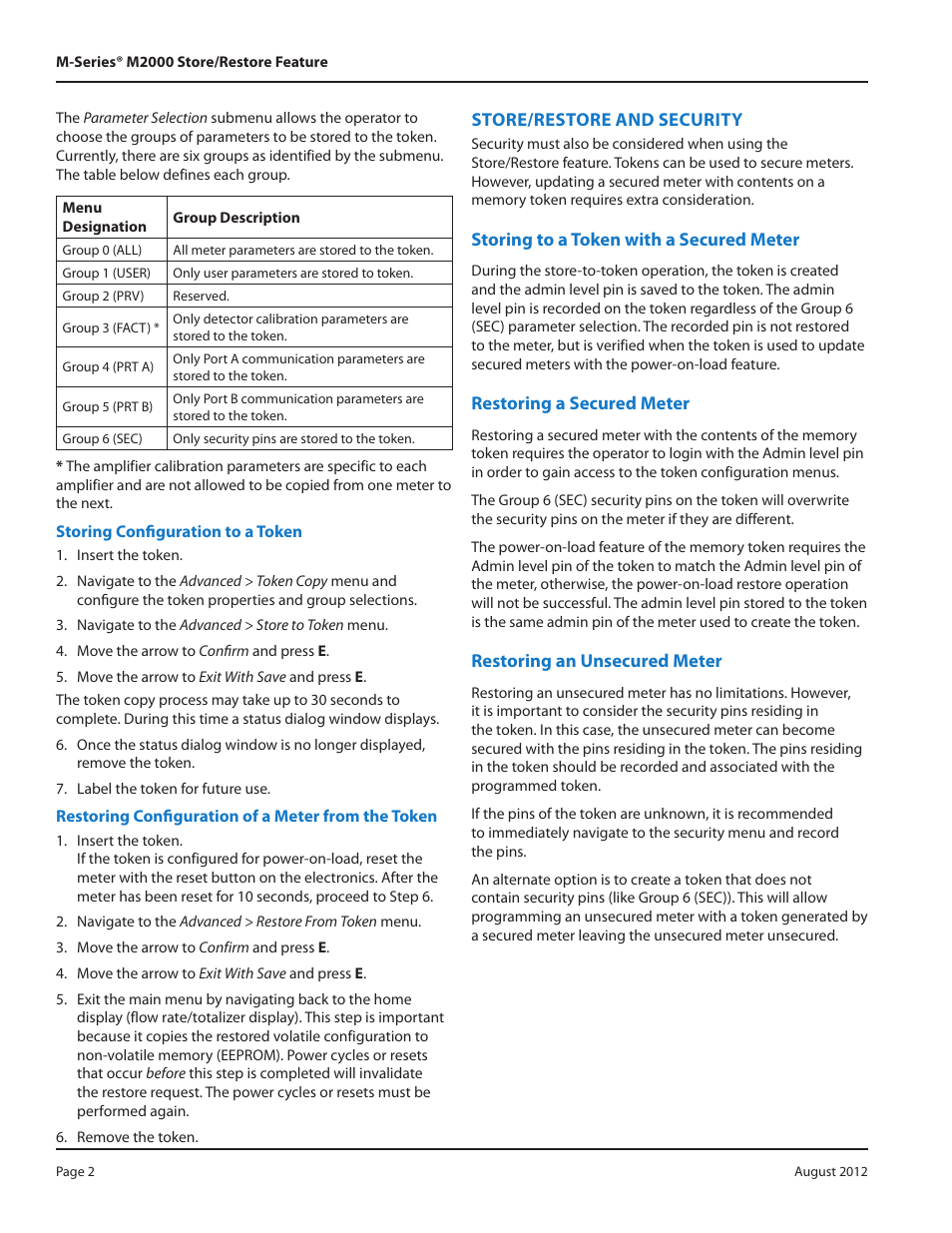 Badger Meter M-Series M2000 User Manual | Page 2 / 4