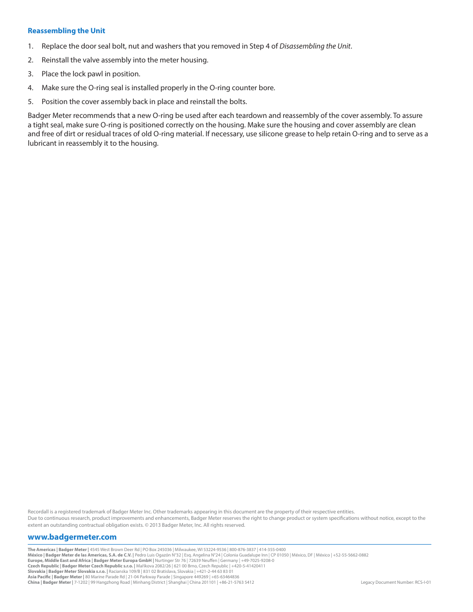 Badger Meter Compound Series User Manual | Page 2 / 2