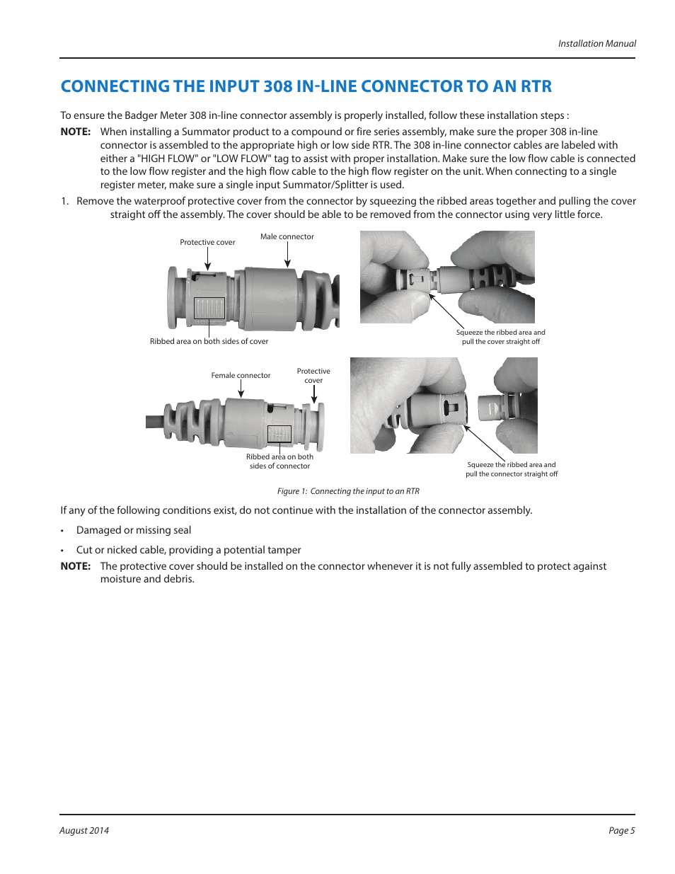 Badger Meter Recordall Transmitter Register (RTR) User Manual | Page 5 / 8