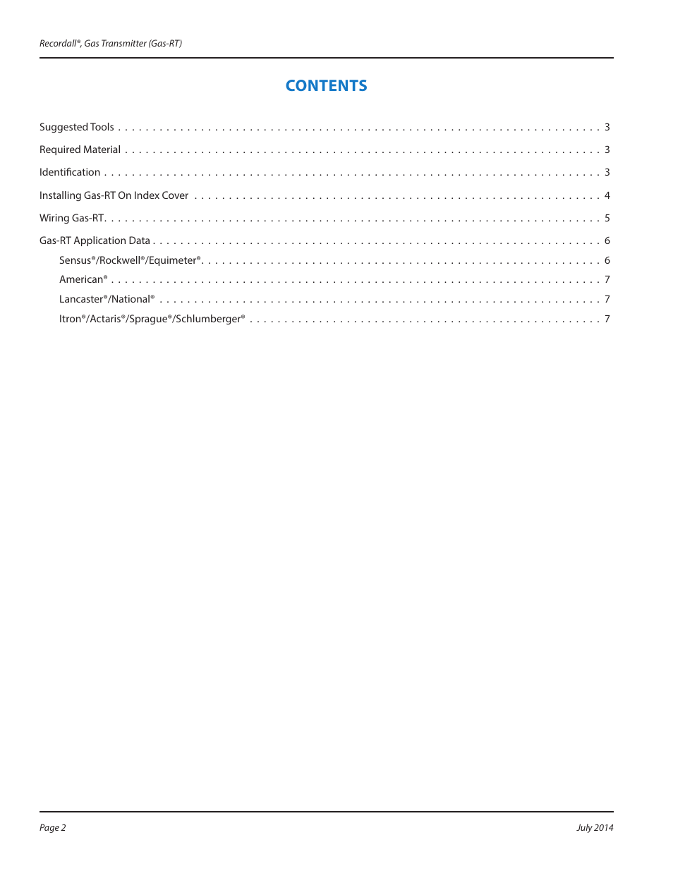 Badger Meter Gas Meter Endpoints User Manual | Page 2 / 8