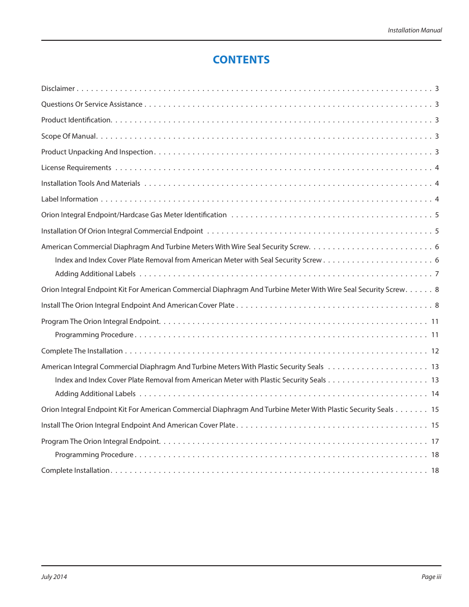 Badger Meter ORION AMR/AMI Hardware Solutions for Gas Utilities User Manual | Page 3 / 20