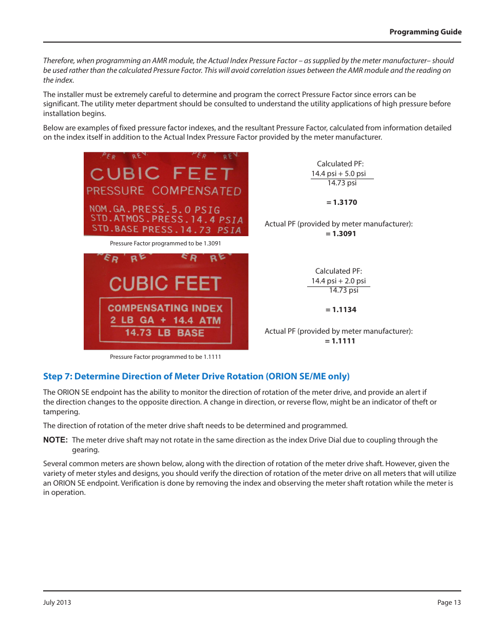 Badger Meter ORION AMR/AMI Hardware Solutions for Gas Utilities User Manual | Page 13 / 36