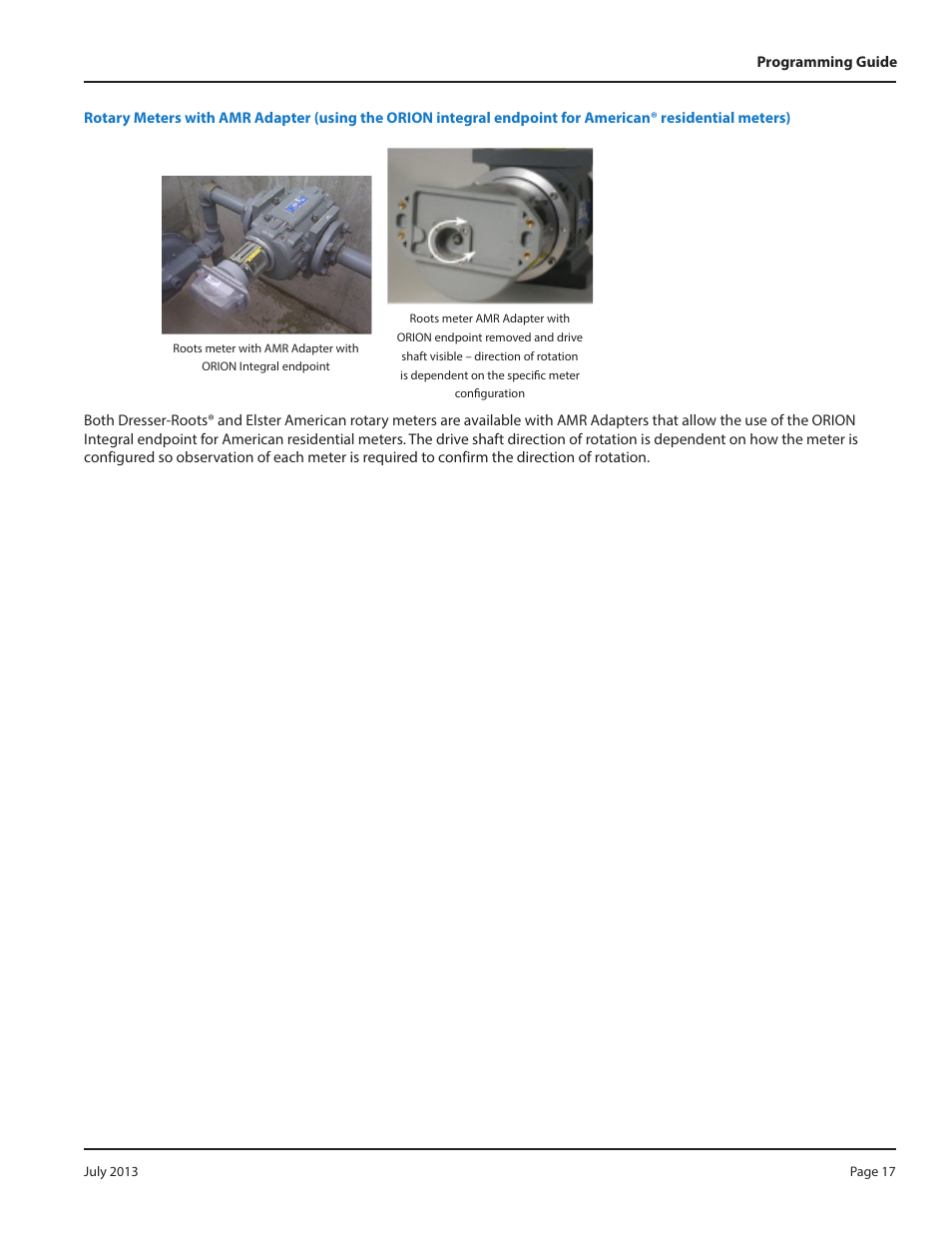 Badger Meter ORION AMR/AMI Hardware Solutions for Gas Utilities User Manual | Page 17 / 36