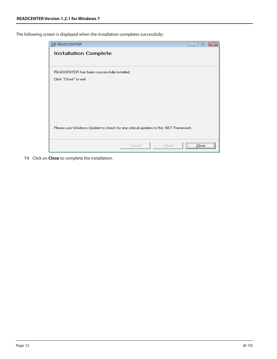 Badger Meter ReadCenter User Manual | Page 12 / 16