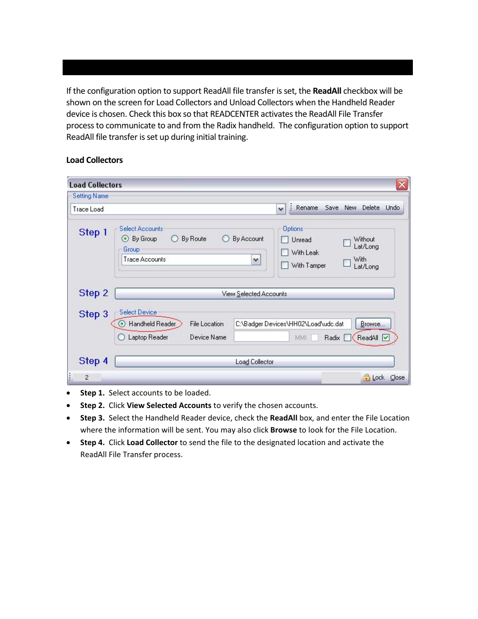 Badger Meter ReadCenter User Manual | Page 63 / 72