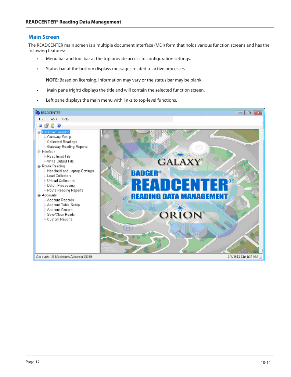 Badger Meter ReadCenter User Manual | Page 12 / 60