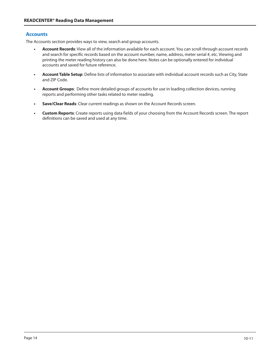 Badger Meter ReadCenter User Manual | Page 14 / 60