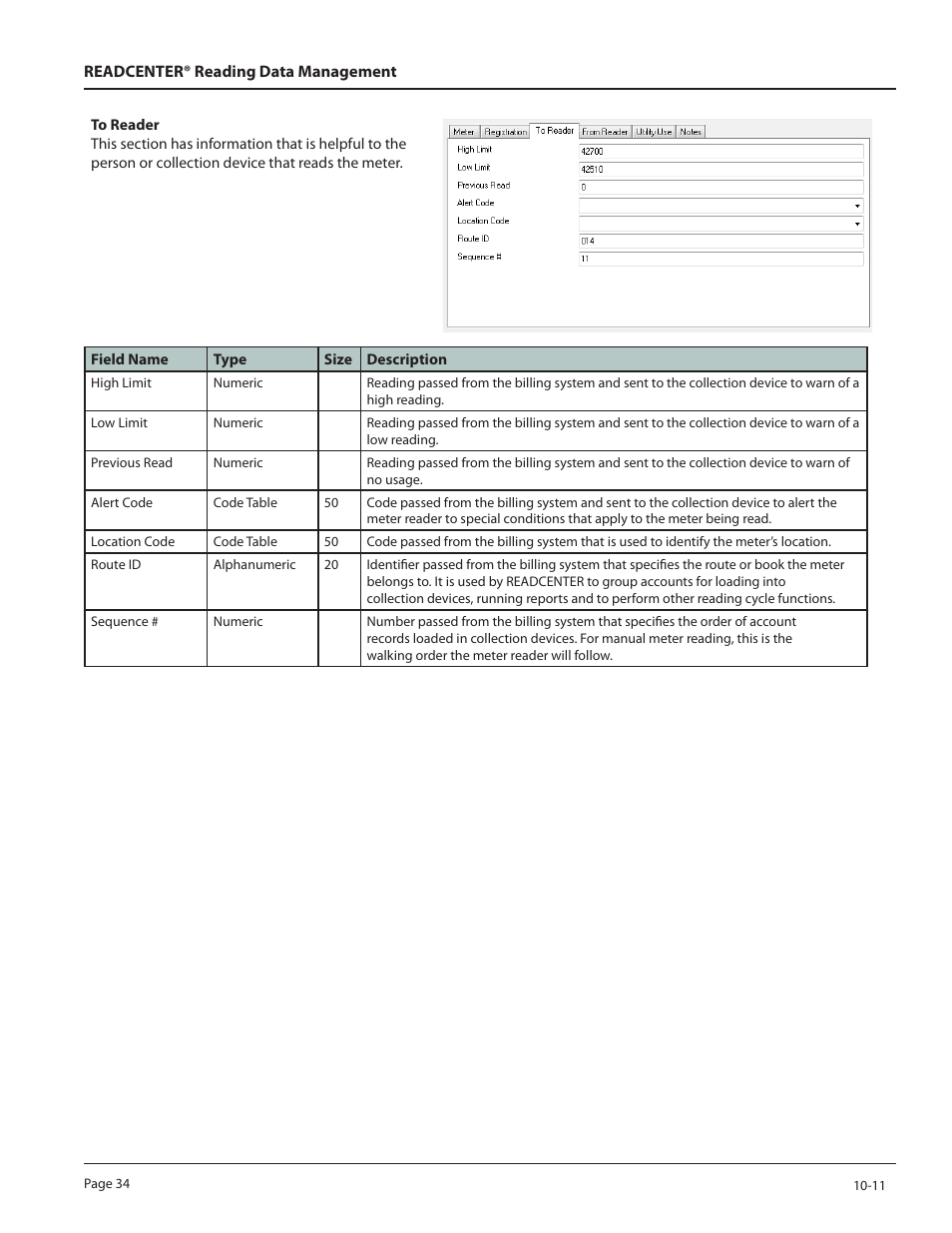 Badger Meter ReadCenter User Manual | Page 34 / 60