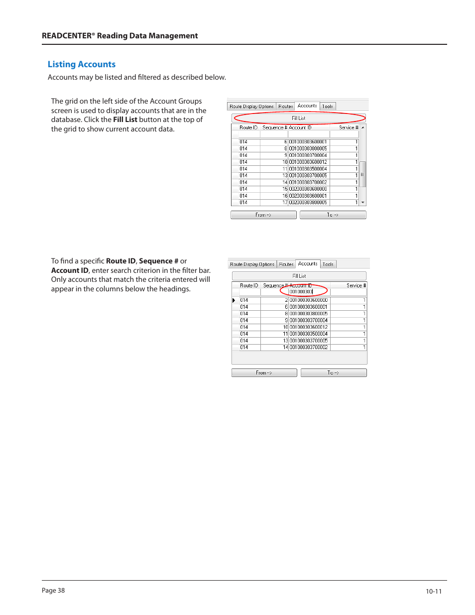 Badger Meter ReadCenter User Manual | Page 38 / 60