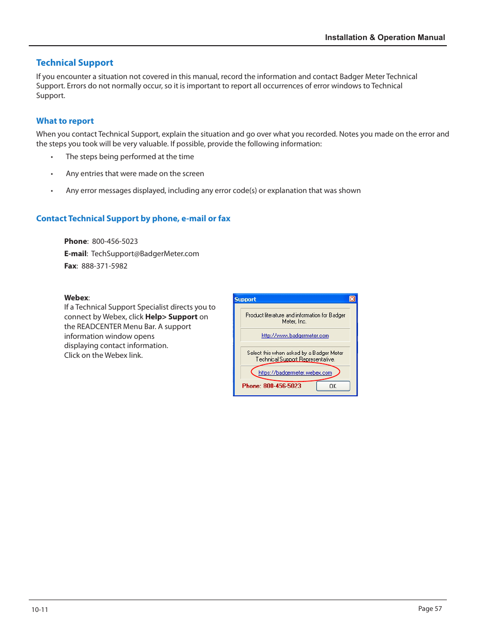 Badger Meter ReadCenter User Manual | Page 57 / 60