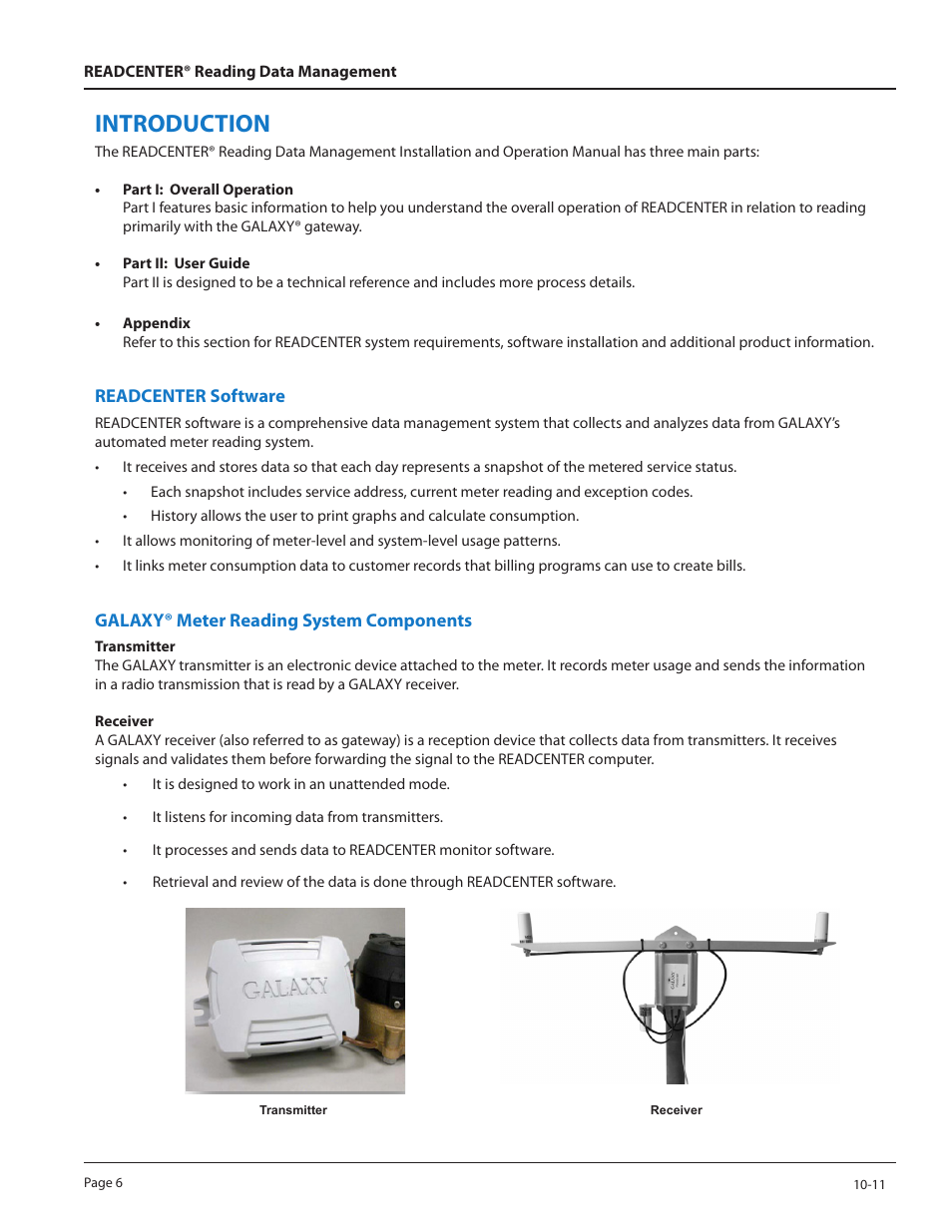 Introduction | Badger Meter ReadCenter User Manual | Page 6 / 60