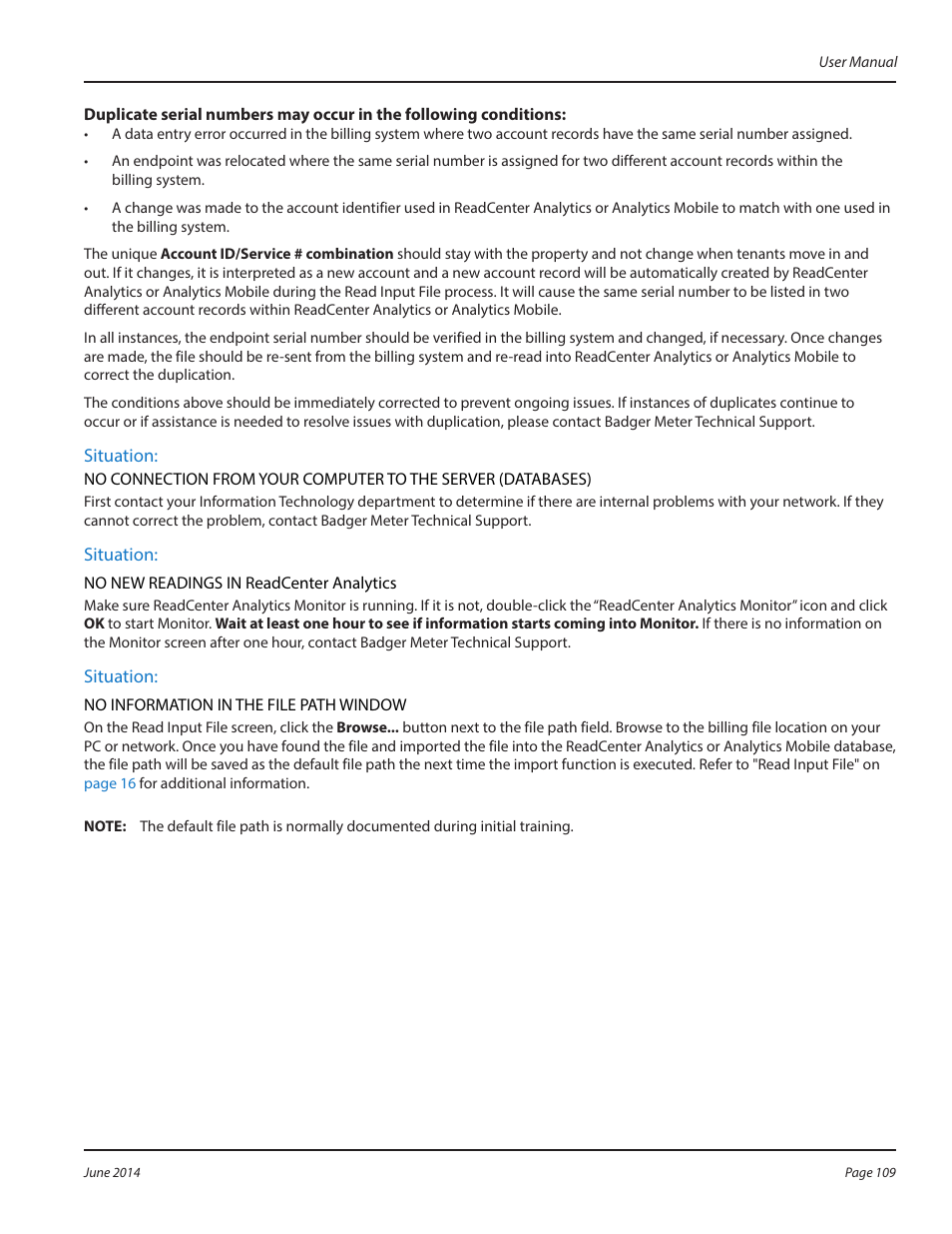 Badger Meter ReadCenter User Manual | Page 109 / 112