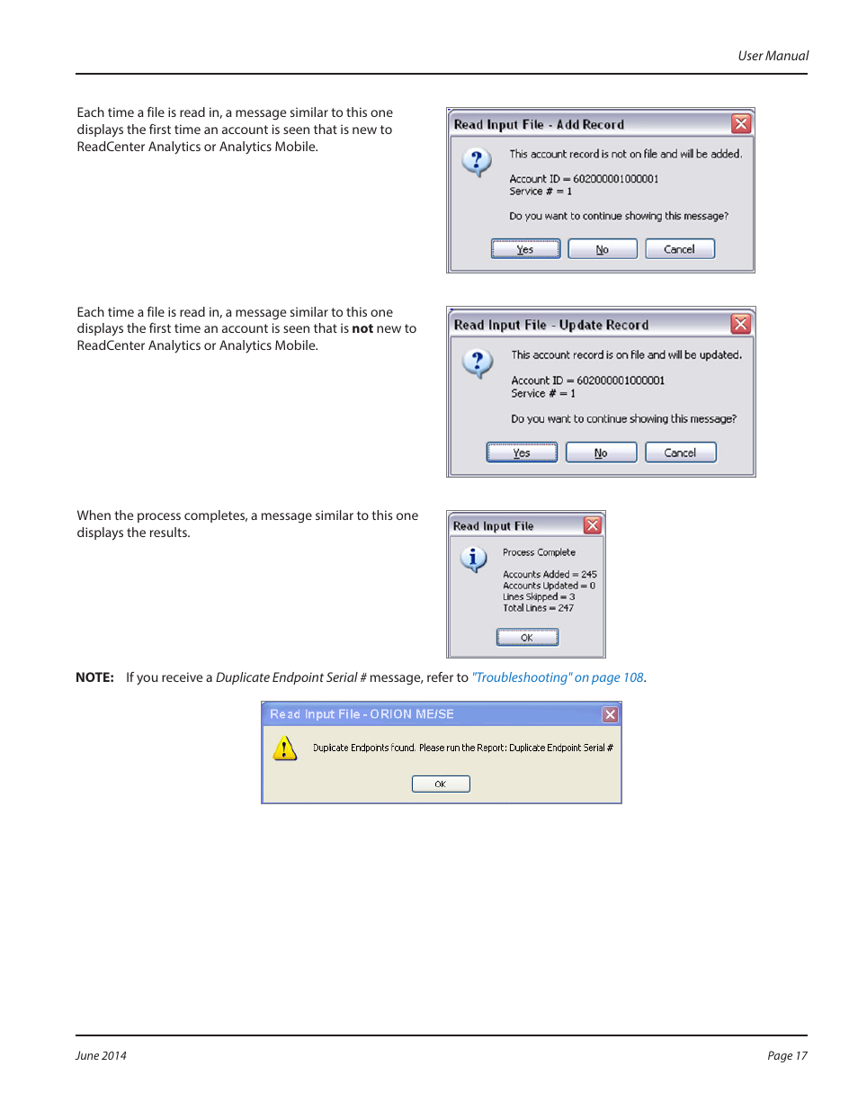 Badger Meter ReadCenter User Manual | Page 17 / 112