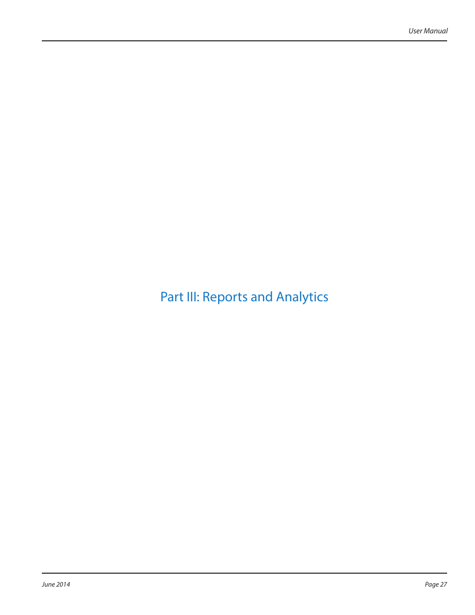 Part iii: reports and analytics | Badger Meter ReadCenter User Manual | Page 27 / 112