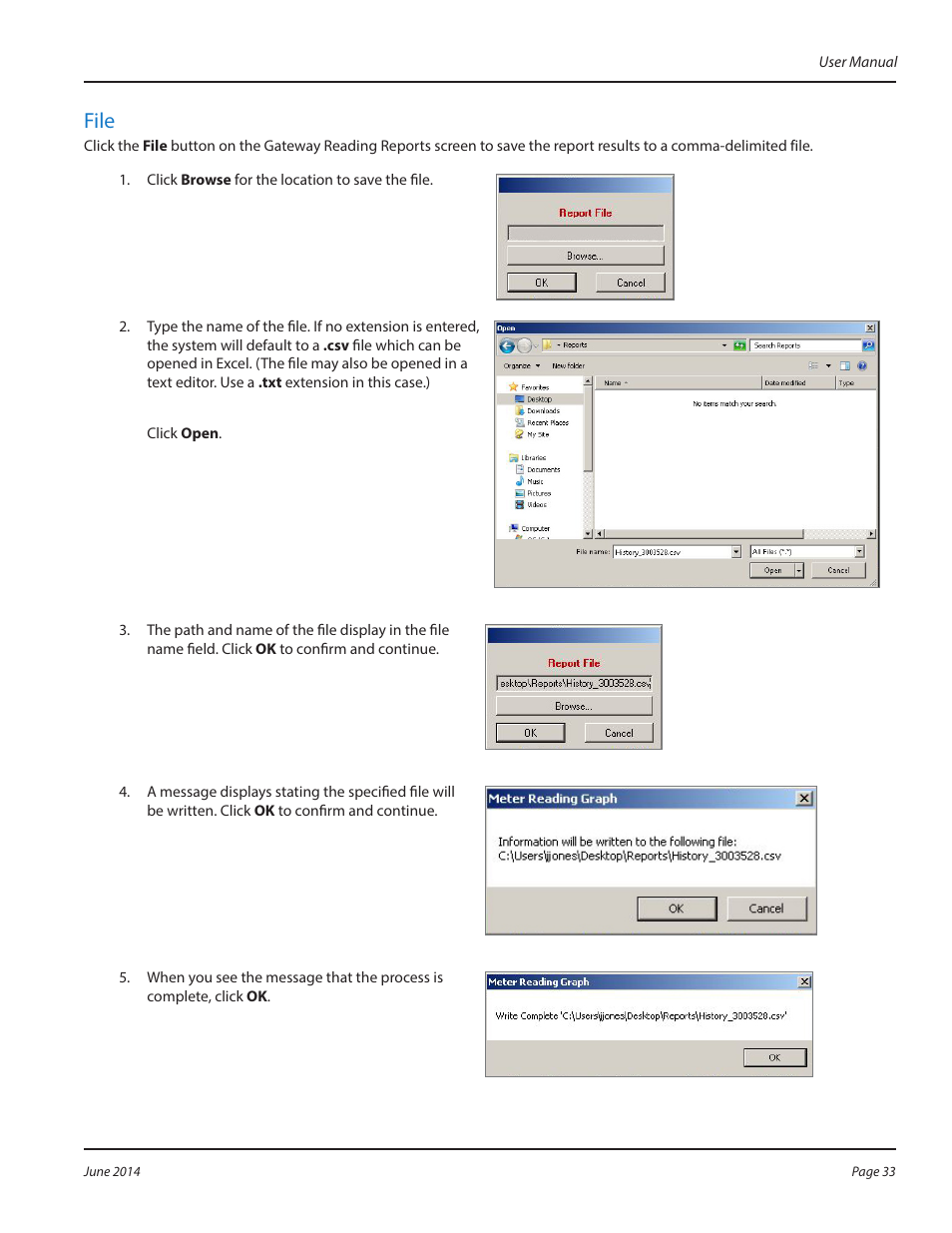 File | Badger Meter ReadCenter User Manual | Page 33 / 112