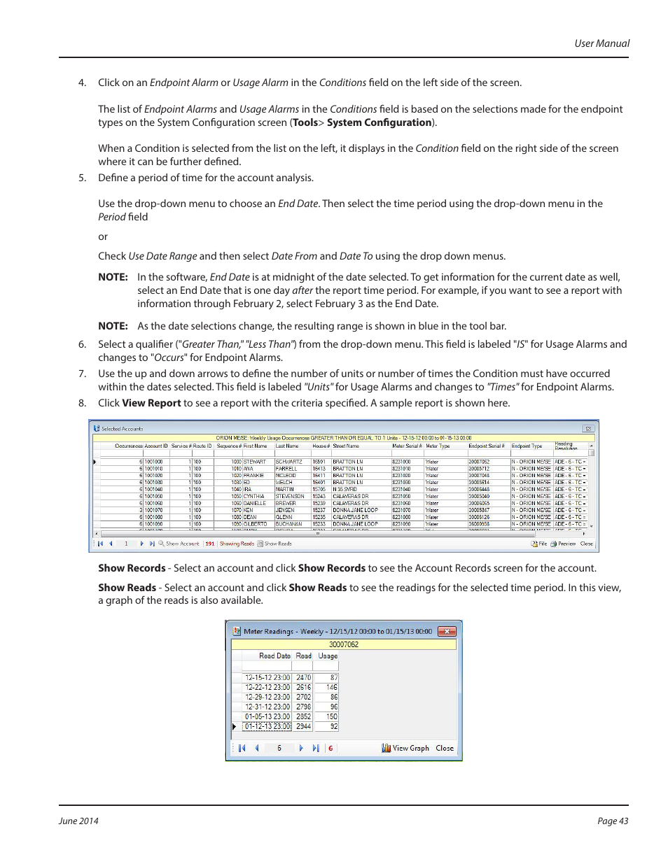 Badger Meter ReadCenter User Manual | Page 43 / 112