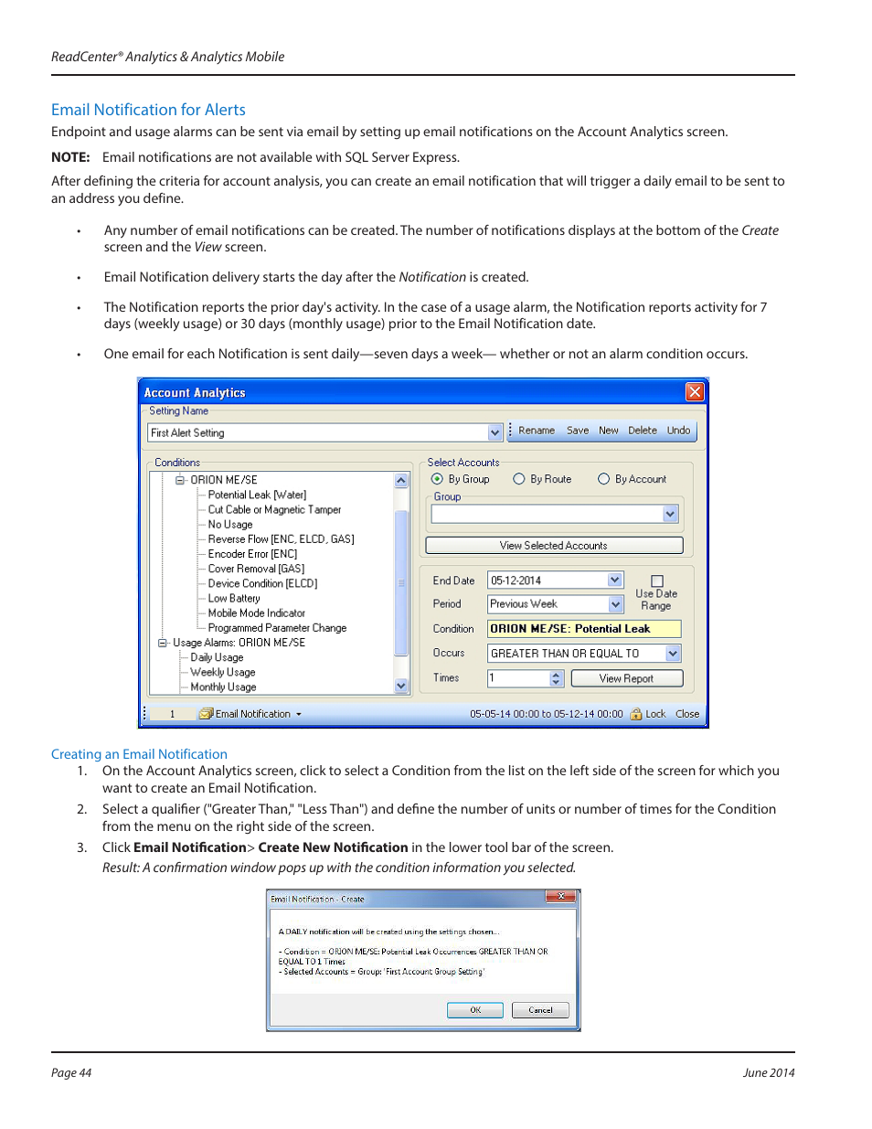 Badger Meter ReadCenter User Manual | Page 44 / 112