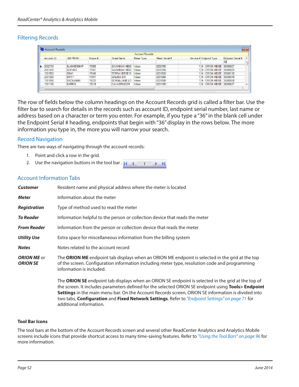 Badger Meter ReadCenter User Manual | Page 52 / 112