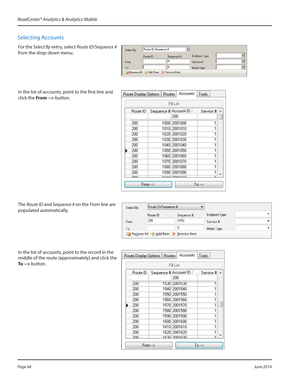 Badger Meter ReadCenter User Manual | Page 64 / 112