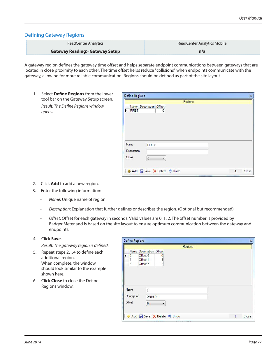 Badger Meter ReadCenter User Manual | Page 77 / 112