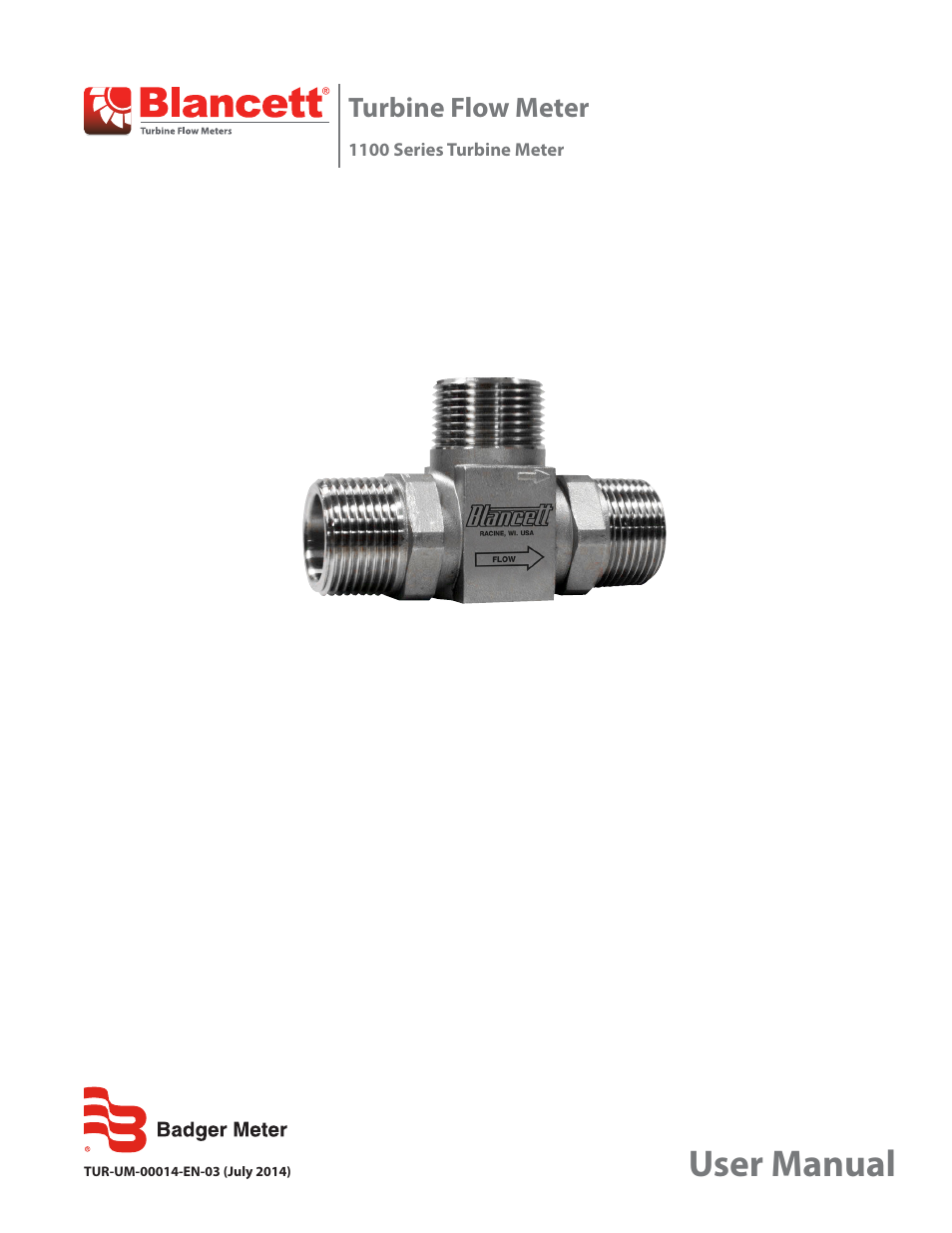 Badger Meter 1100 User Manual | 12 pages