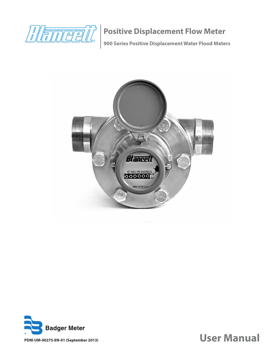 Badger Meter 900 User Manual | 12 pages