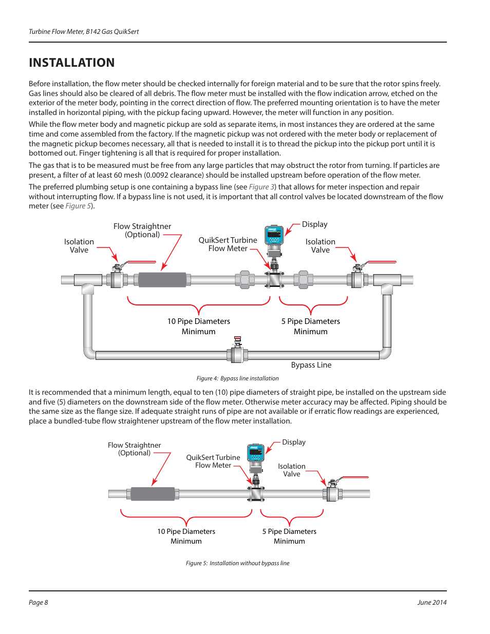 Installation | Badger Meter QuikSert User Manual | Page 8 / 24