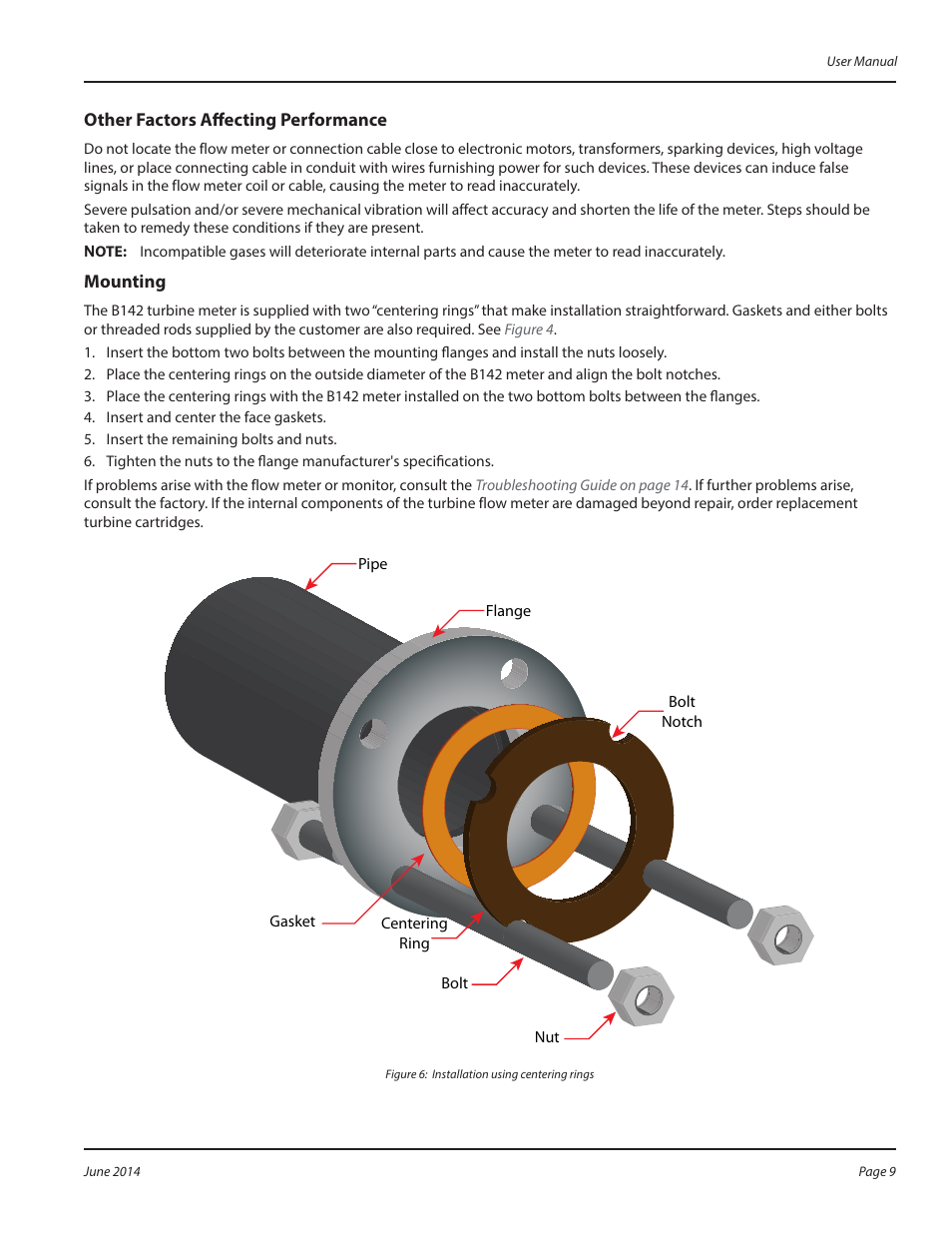 Other factors affecting performance, Mounting, Other factors affecting performance mounting | Badger Meter QuikSert User Manual | Page 9 / 24