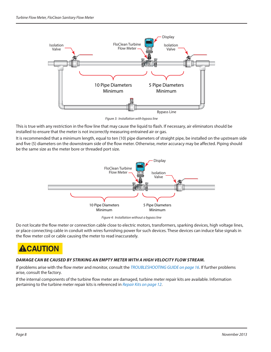 Figure 3, Figure 4 | Badger Meter 3-A Sanitary User Manual | Page 8 / 20