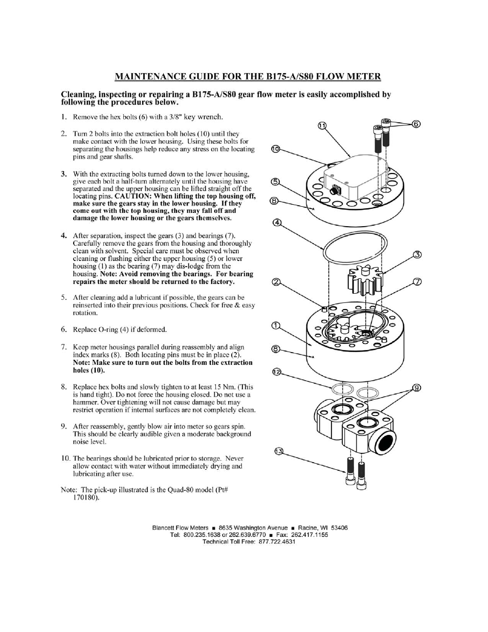 Badger Meter Positive Displacement User Manual | Page 19 / 24