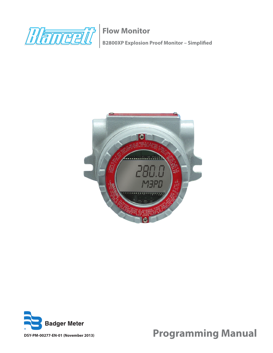 Badger Meter B2800 User Manual | 20 pages