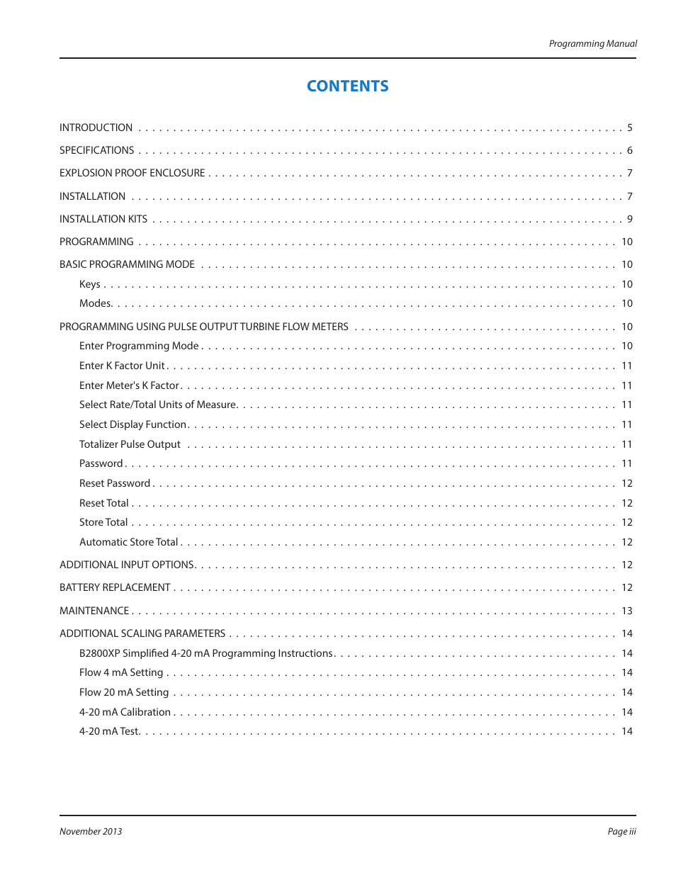 Badger Meter B2800 User Manual | Page 3 / 20
