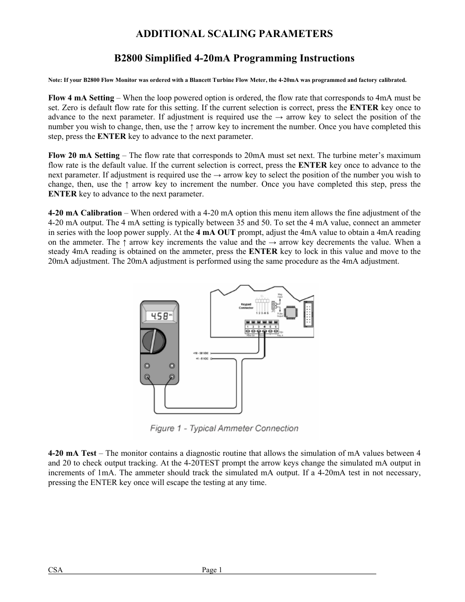 Badger Meter B2800 User Manual | 1 page