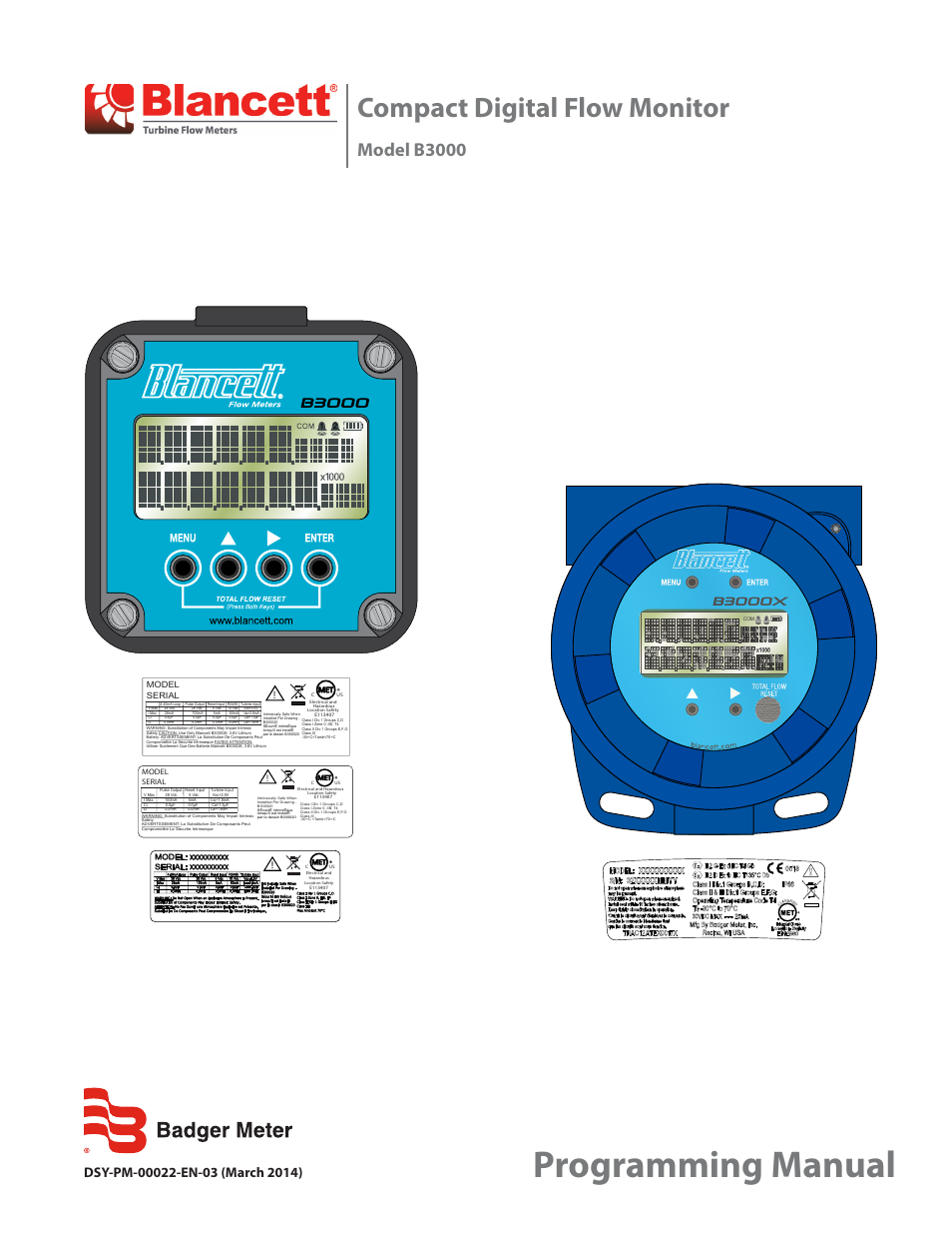 Badger Meter B3000 User Manual | 52 pages
