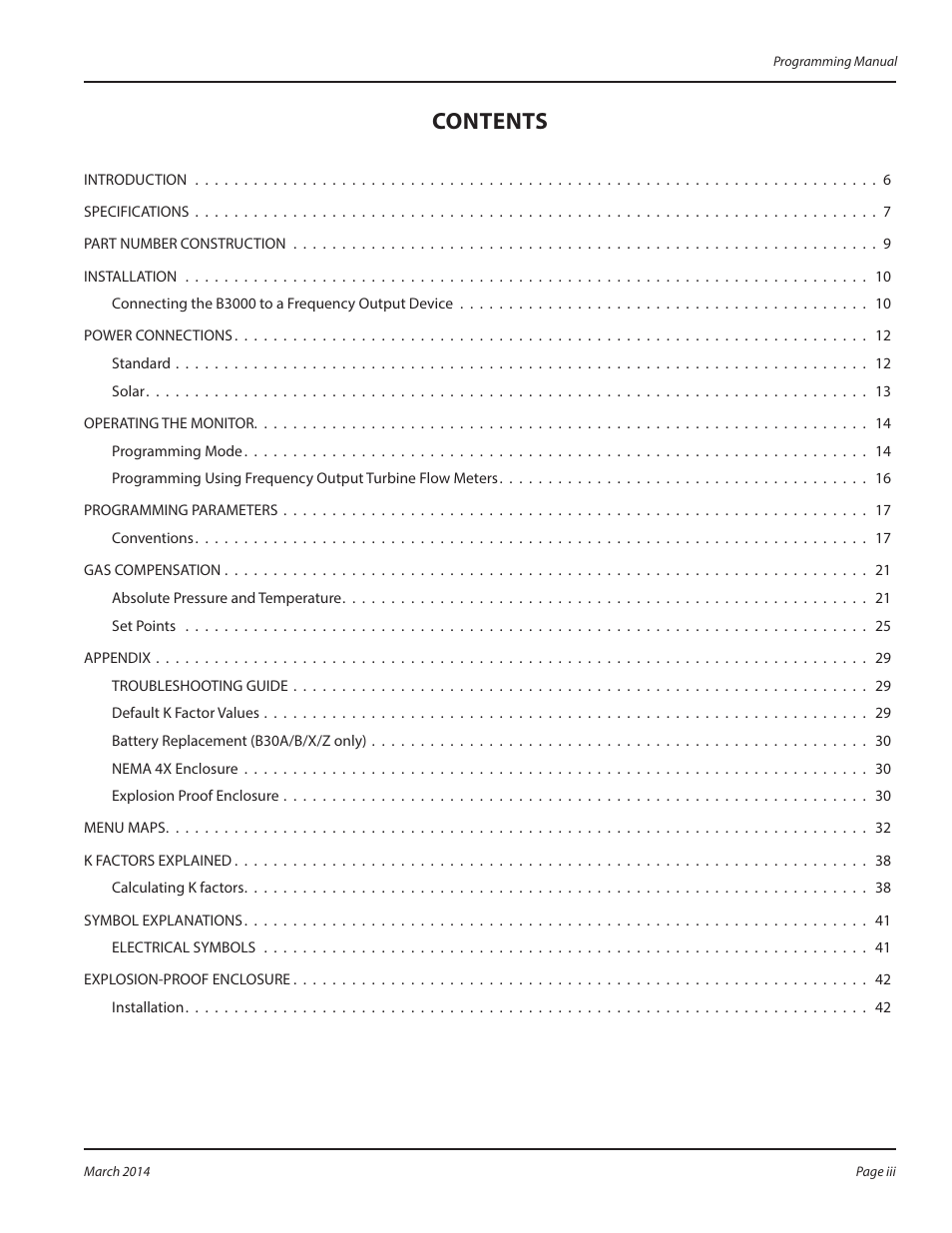 Badger Meter B3000 User Manual | Page 3 / 52