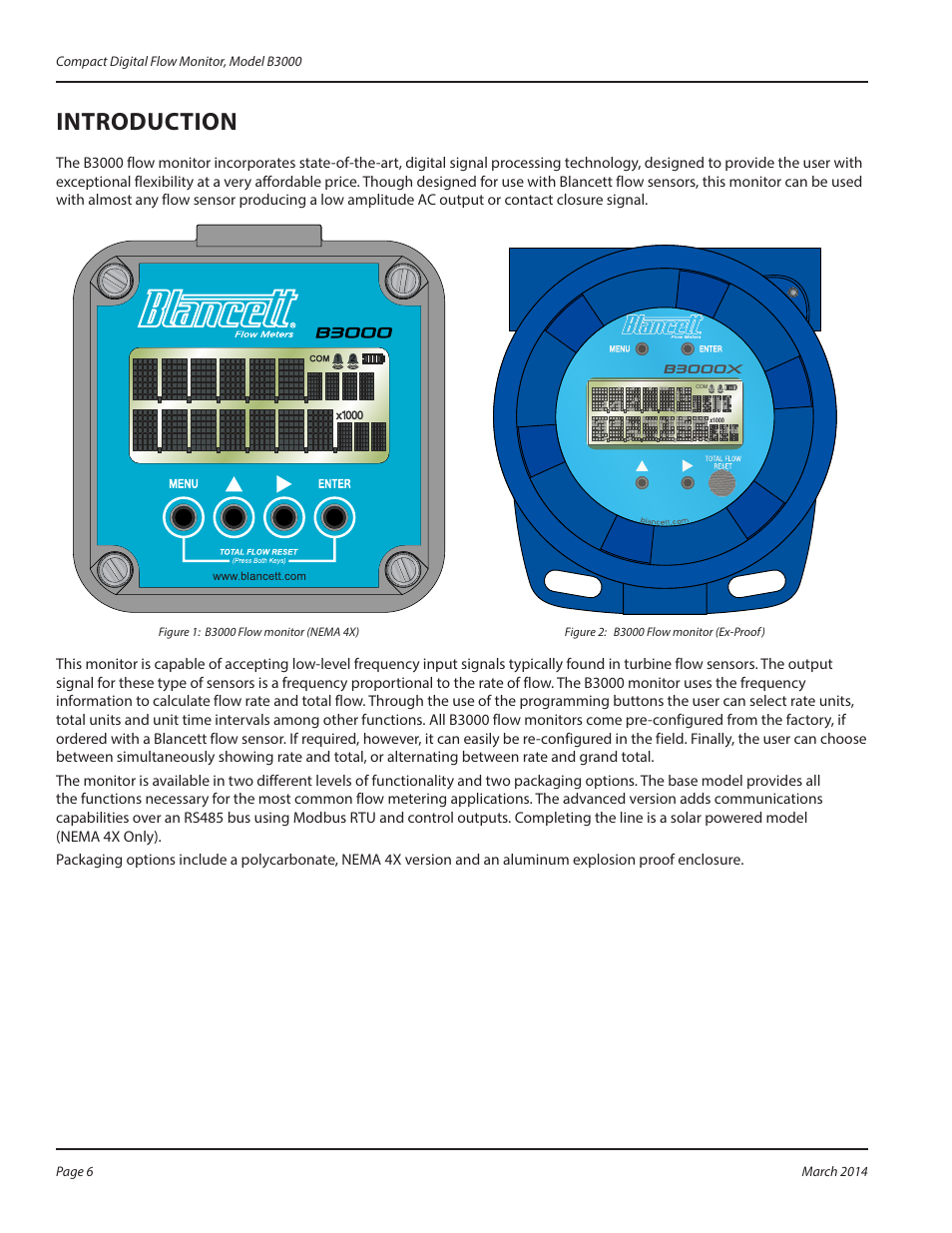 Introduction, Introduction 6 | Badger Meter B3000 User Manual | Page 6 / 52