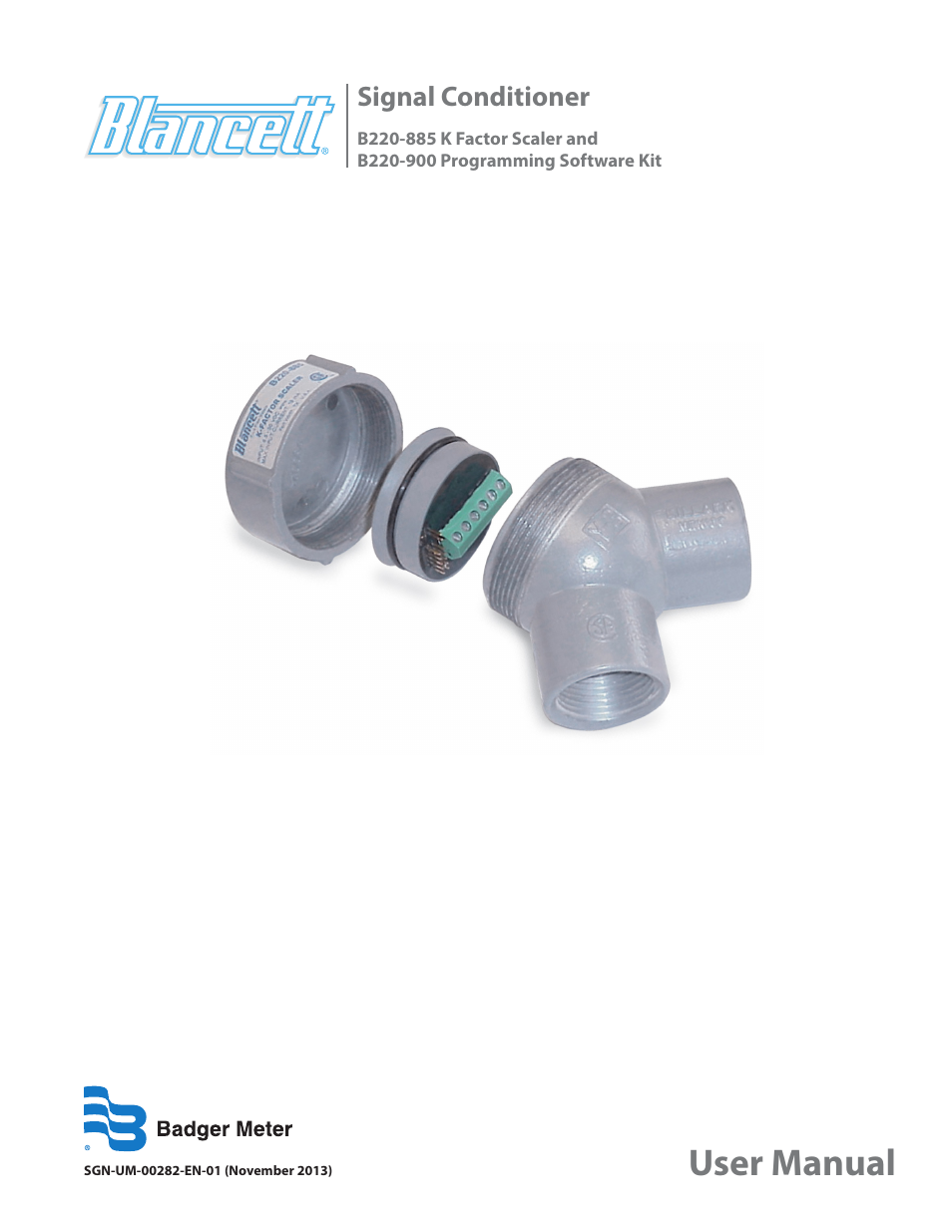 Badger Meter K-Factor Scaler User Manual | 16 pages