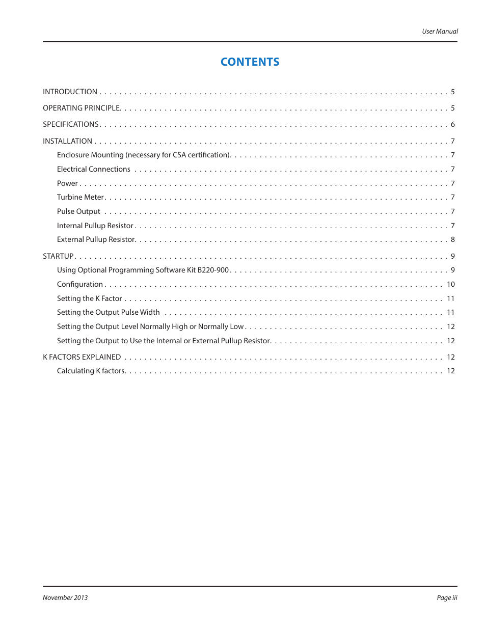 Badger Meter K-Factor Scaler User Manual | Page 3 / 16