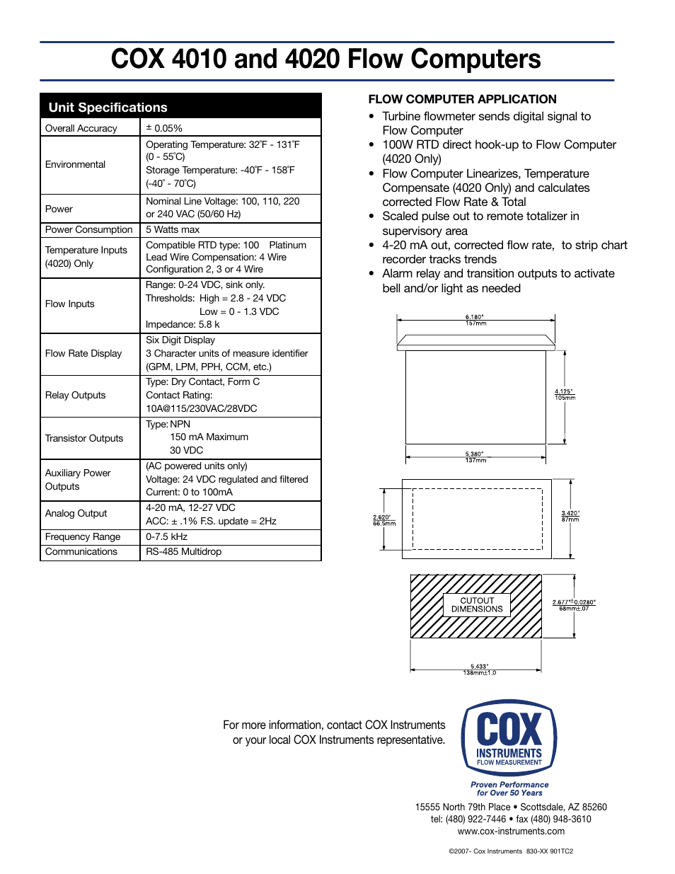 Badger Meter 4020 Flow Computers User Manual | Page 2 / 2