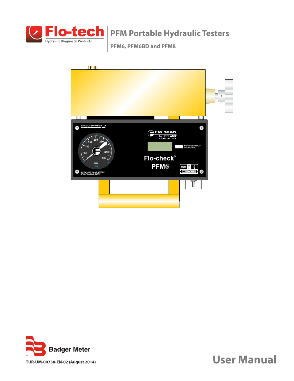 Badger Meter Portable Hydraulic Testers User Manual | 20 pages