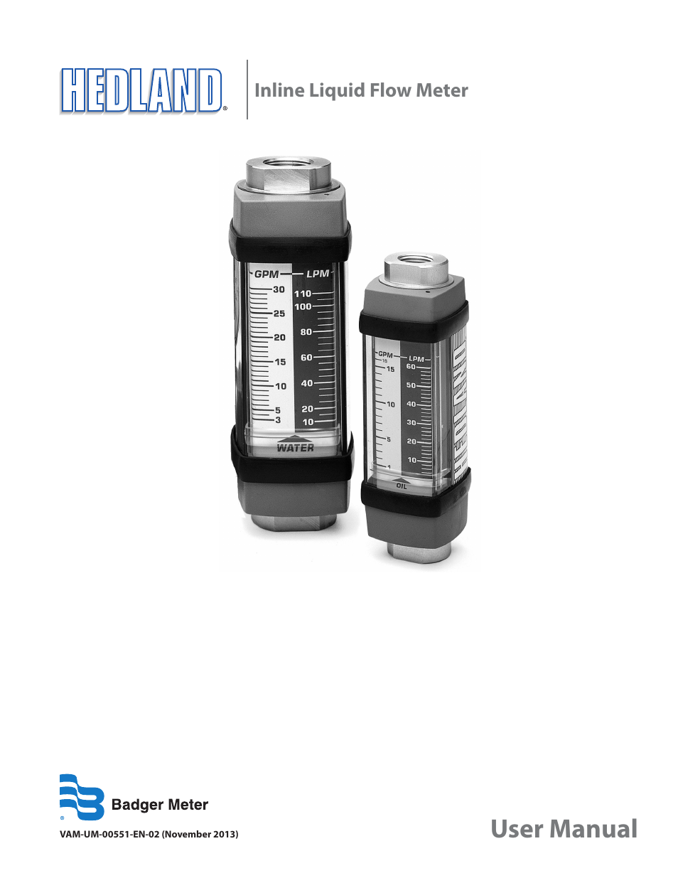 Badger Meter High Temperature Fluid Meter User Manual | 24 pages