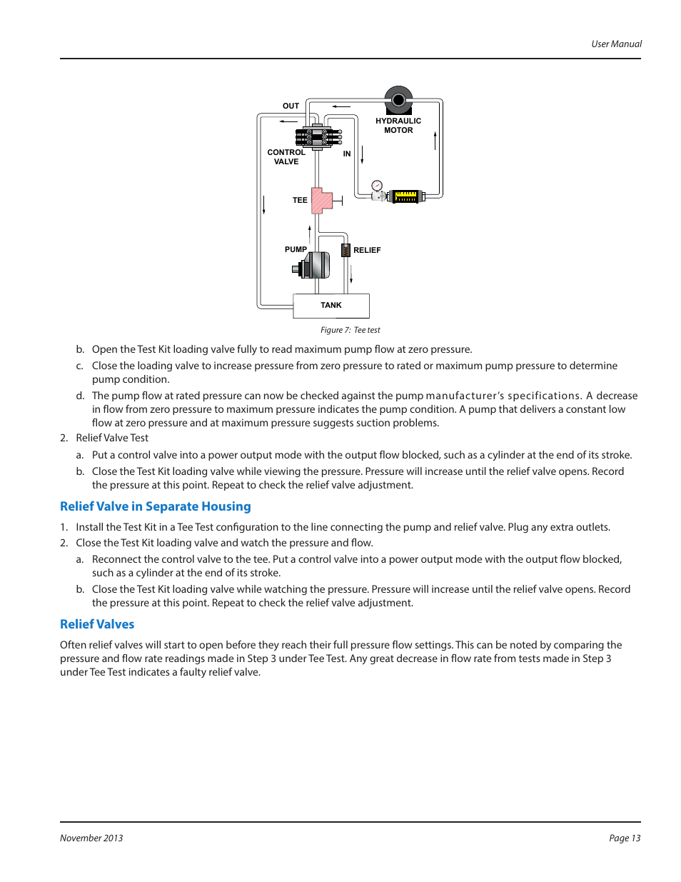 Relief valve in separate housing, Relief valves, Relief valve in separate housing relief valves | Badger Meter High Temperature Fluid Meter User Manual | Page 13 / 24