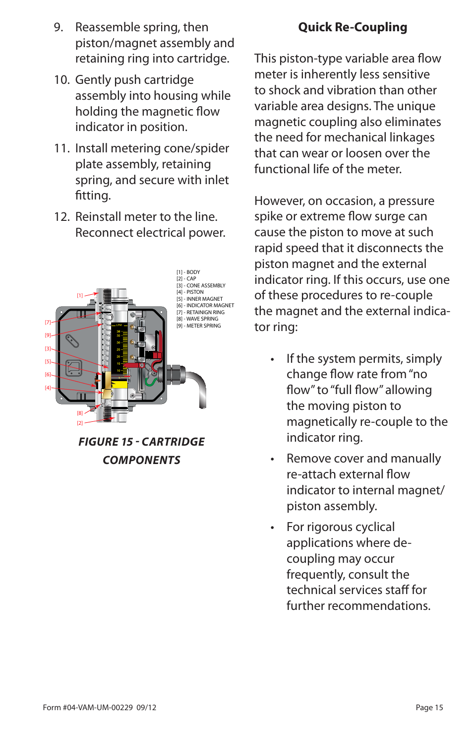 Badger Meter Flow-Alert Reed Switch User Manual | Page 15 / 28
