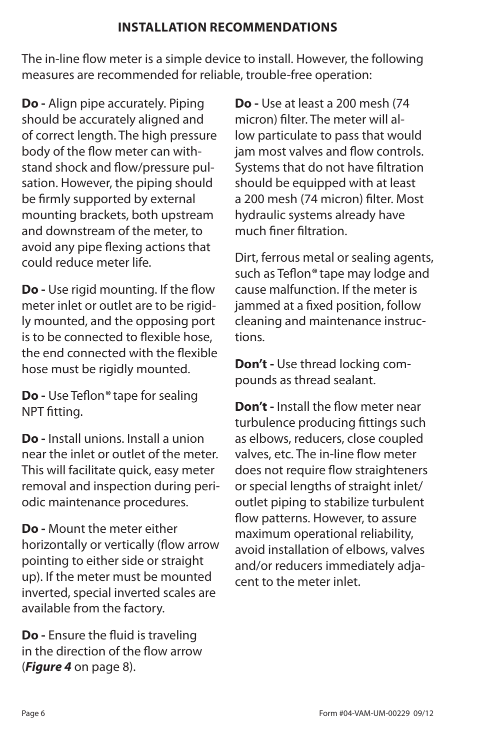 Badger Meter Flow-Alert Reed Switch User Manual | Page 6 / 28