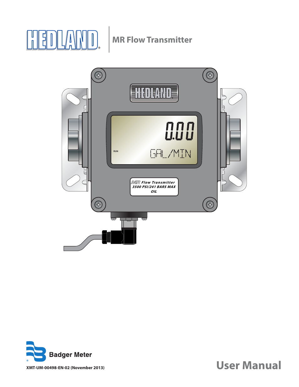 Badger Meter MR Transmitter User Manual | 36 pages