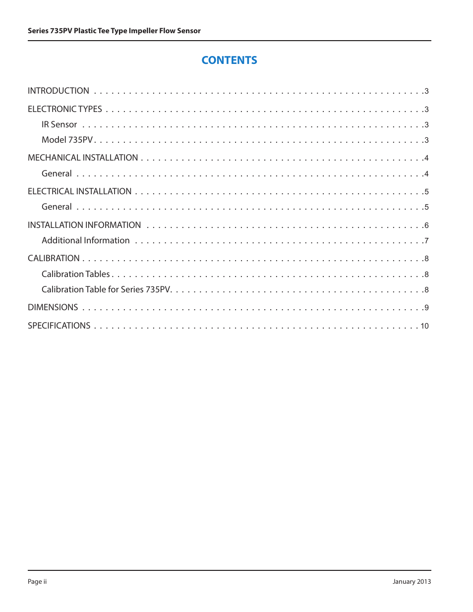Badger Meter Series 735 Sensors User Manual | Page 2 / 12