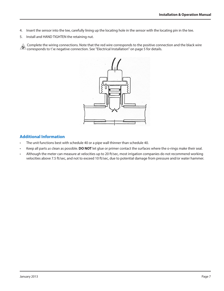 Additional information | Badger Meter Series 735 Sensors User Manual | Page 7 / 12